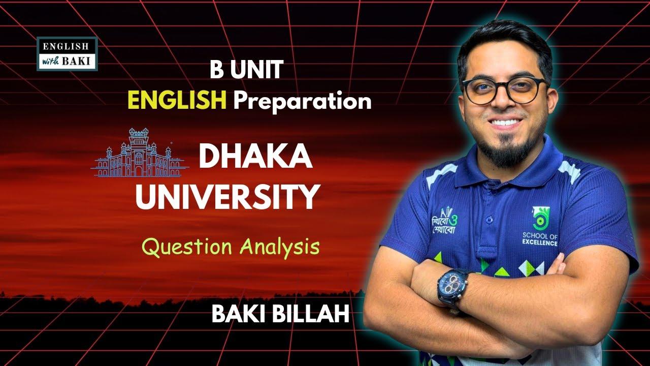 B Unit English Preparation | Question Analysis